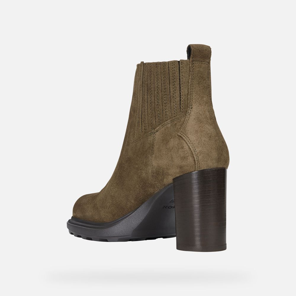 Geox Bayan Ankle Bot Zeytin Yeşili - Salice Uzun - FUZ-820475